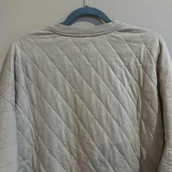 Star Wars Baby Yoda/Grogu Quilted Pullover Sweatshirt Sweater NWT Size Large - Picture 10 of 10